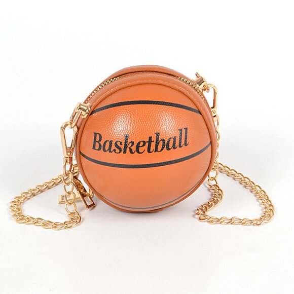 BNWT Mini Basketball Pouch Swing Bag Fun Bag Novelty Bag Basketball Bag - Picture 2 of 4